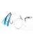 SHRIMP FLY RIG 7/0 BLUE/WH